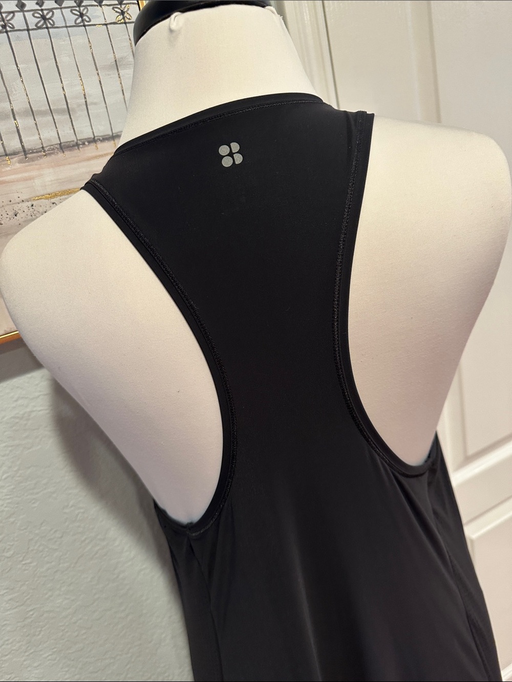 Sweaty Betty Black High-Low Racerback Tiered Midi Dress - Picture 5 of 7